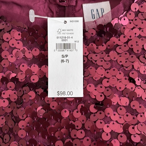 NWT GAP SEQUIN DEESS , Size 6-7 - Picture 6 of 6
